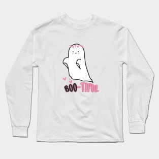 boo-tiful, funny cute halloween bootiful Long Sleeve T-Shirt